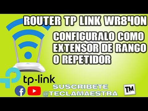 Como Configurar Router Tp-Link (TL WR840N) en Modo Repetidor Wifi