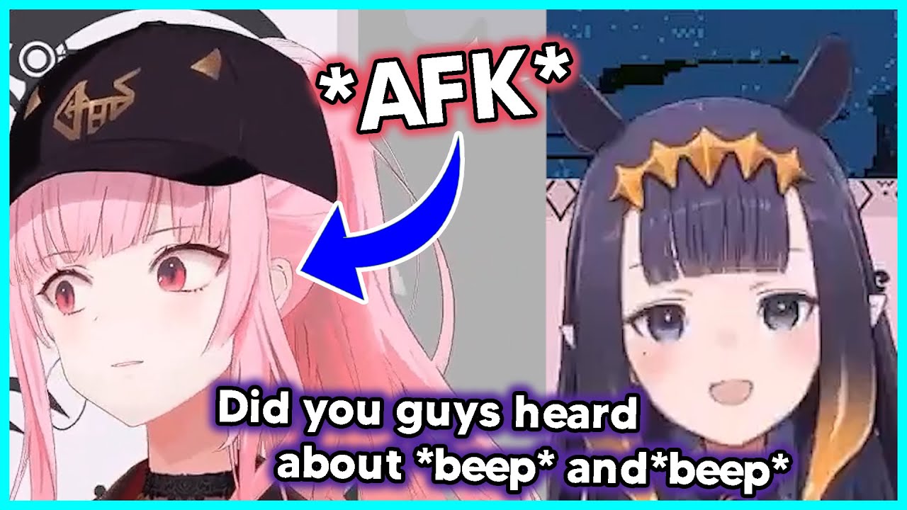 Calli goes AFK, unknowingly that Ina saying a lot of *beep* words to chat