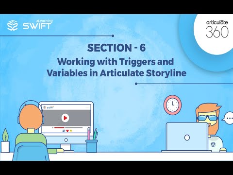 26. Articulate Storyline Working with Triggers & Variables: Rearranging and Deleting of Triggers
