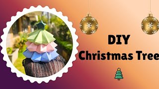 Easy DIY Christmas Tree | How To Make A Origami Christmas Tree | Papercraft Ideas | Cute Decor Ideas