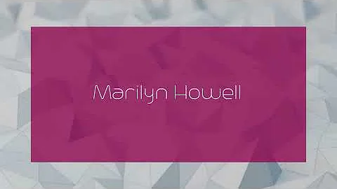 Marilyn Howell - appearance
