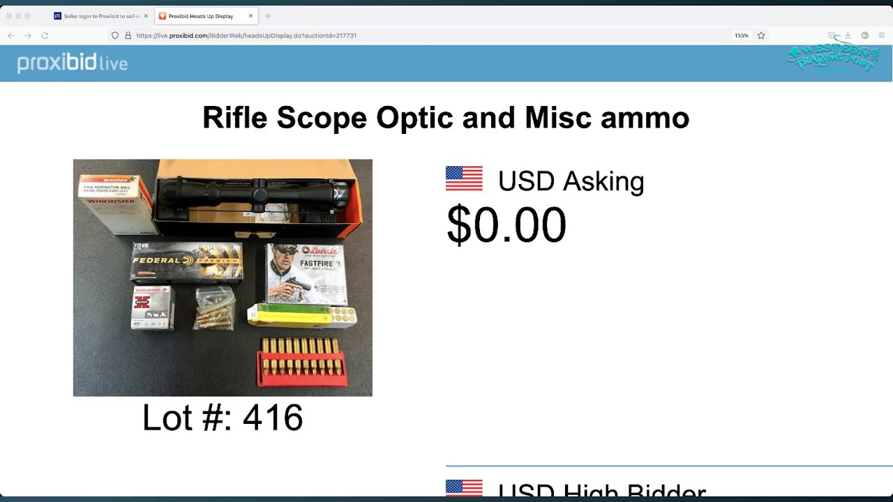 WTP: March 12th Auction