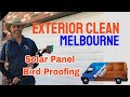 Bird Proofing Solar Panels - Colorbond Roof - Exterior Clean Melbourne 0416 484 644