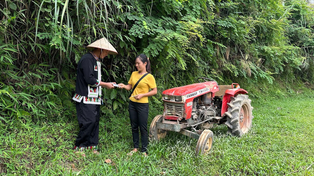 Genius girl bought her neighbor's old YANMAR YM1500 tractor that was badly damaged to restore it