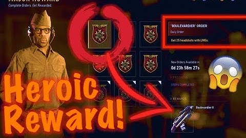 Daily Weapon Order - HEROIC Lewis "Boulevardier II" | Call of Duty WW2 (UPDATE)