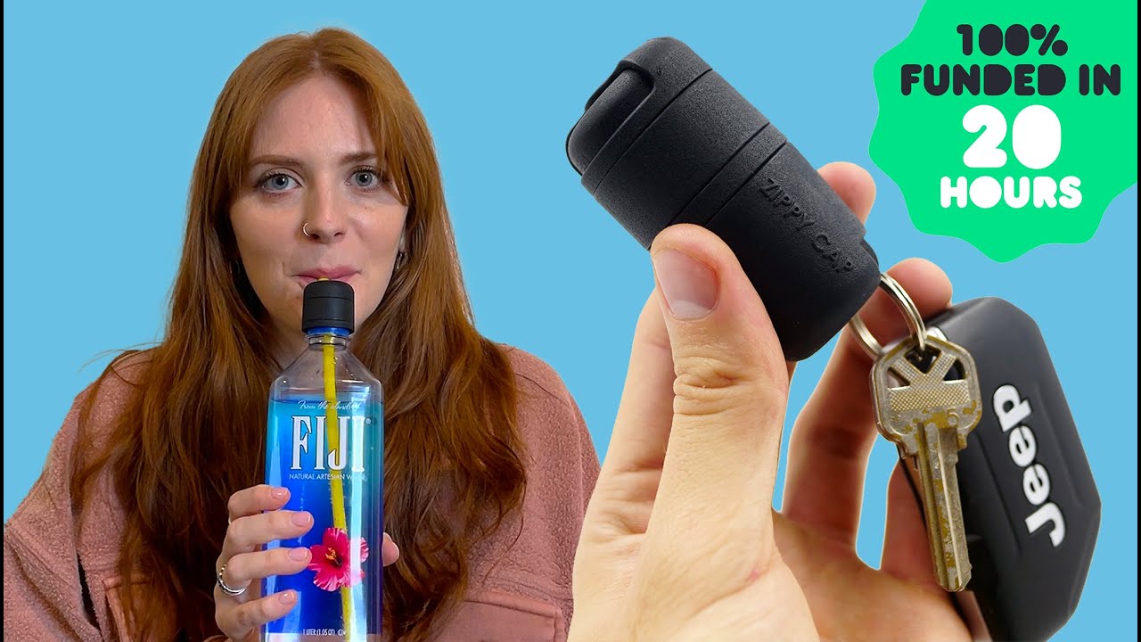 ZippyCap | a REUSABLE STRAW with a BUILT-IN TWIST CAP ♻️