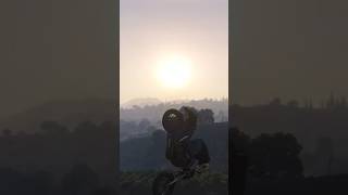 Scenic sunset stunting #gtaonline #gaming #stunt #winter