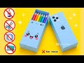 DIY Easy Origami Pencil Box No Glue, No Scissors |Cute Paper Organizer |Paper Craft |School Project