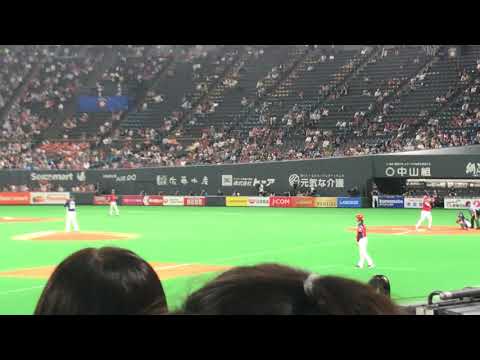 清宮幸太郎レフト方向へ大飛球 2019年7月4日札幌