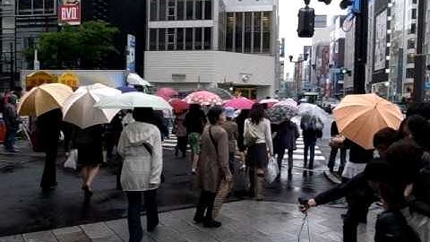"Ginza Clock Tower Building Bells Ringing" (100524Mo-1203)