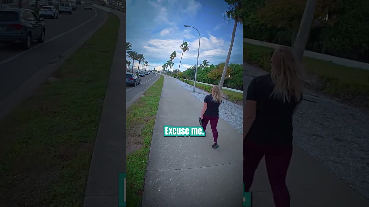 Самый лучший вид ходьбы по тротуару...