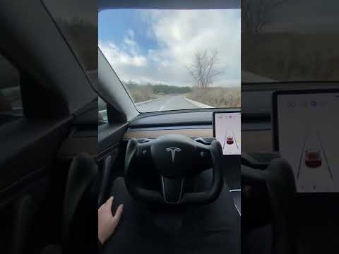 Тесла автопилот видео