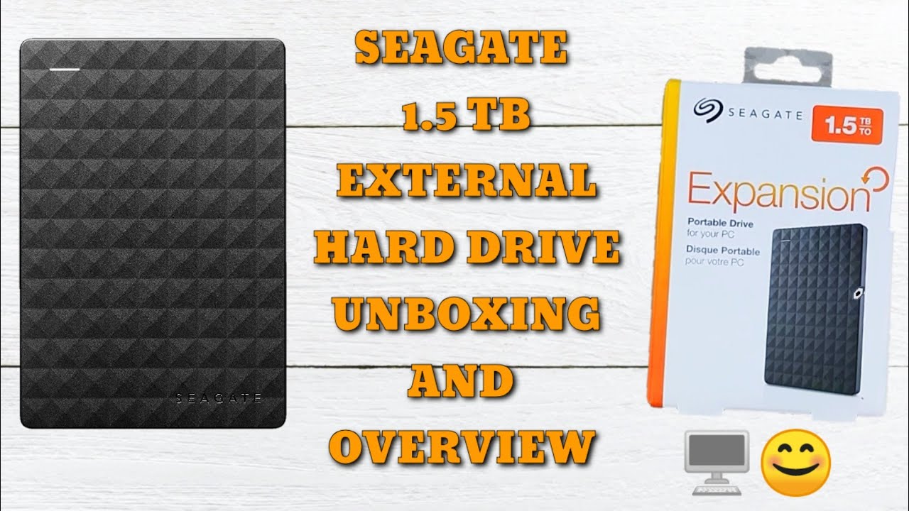 Seagate 1.5 TB external hard drive quick unboxing and overview 🖥️🔥🔥