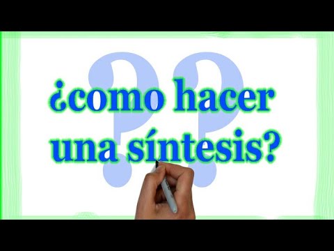 Vídeo: Was significa sintetizar?