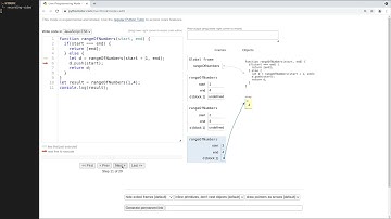 Recursion: rangeOfNumbers (Python Tutor, freeCodeCamp)