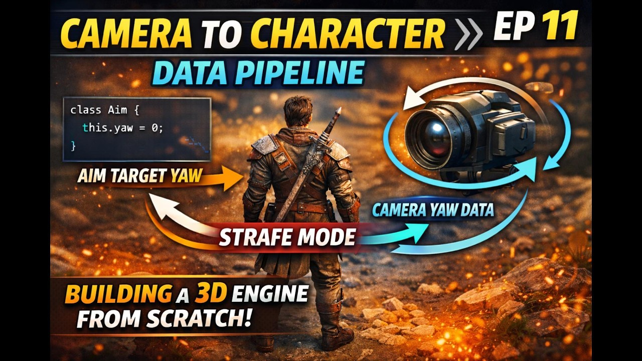 ECS Aim System + Camera Data Pipeline (Strafe Mode Fixed) — 3D Engine From Scratch | Ep. 11