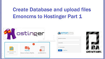Create Database and upload files Emoncms to Hostinger Part 1 : PDAControl