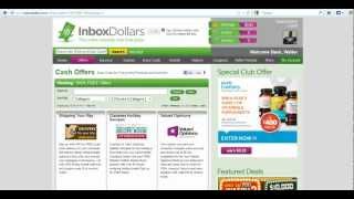 Inboxdollars Tutorial Pt 2 on Doing free offers