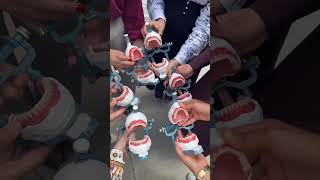 Dental students after their occlusal rim finished. #oralhealth #dentist #bds