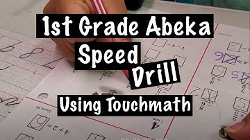 Touch Math Works!!! // Do a Speed Drill With Us // 1st Grade Abeka // J&G Family Life