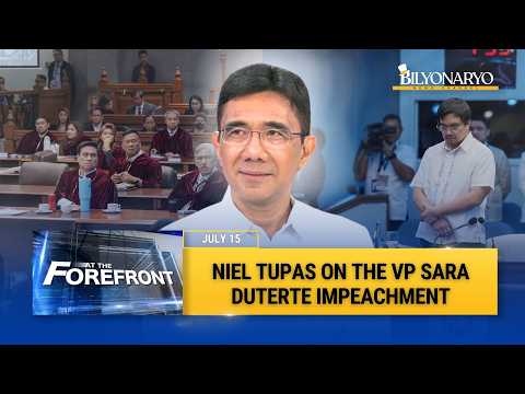 Inside the VP Sara Duterte impeachment: Niel Tupas on strategy, evidence, and SALN issues