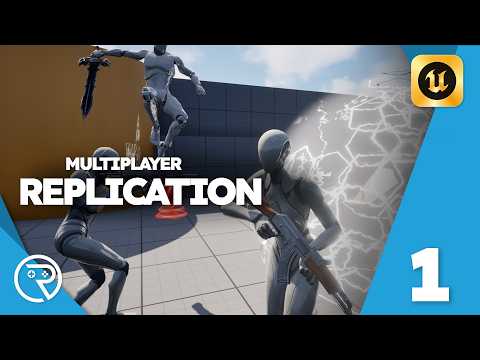 Video thumbnail: Unreal Engine 5 Tutorial -  Multiplayer Replication Part 1: Replicated Variables