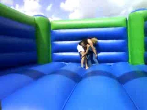 Bouncy Castle Porn - me and annie playin zumos on adult bouncy castle! - YouTube