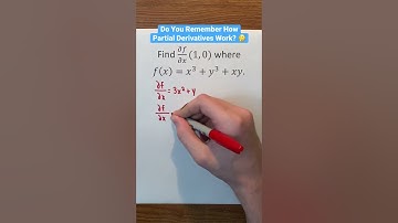 Do You Remember How Partial Derivatives Work? 🤔 #Shorts #calculus #math #maths #mathematics