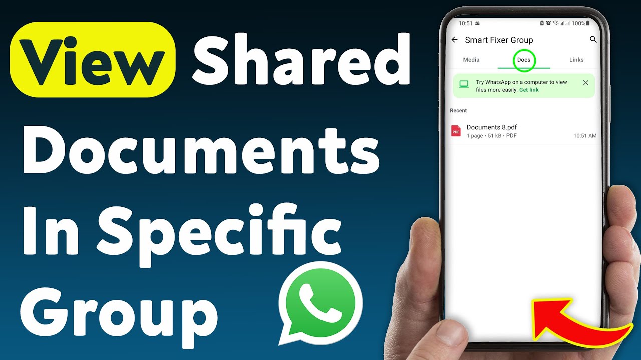 How To View Shared Documents In A Specific WhatsApp Group (Updated ...