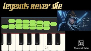 How To Play Legends Never Die Piano With Notes
