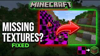 How to Fix Purple and Black Textures, Flickering Blocks, and Texture Glitches in Minecraft