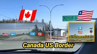 Driving Across US Canada Border || Zero Avenue Abbotsford, Surrey, BC 🇨🇦