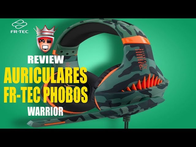 Auriculares gaming  FR-TEC Headsets Phobos Warrior, De diadema, Con cable,  Multiplataforma, Micrófono, Camo