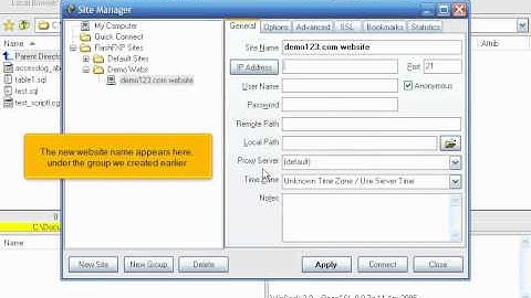 Configuring your website in FlashFXP | FastDot Cloud Hosting
