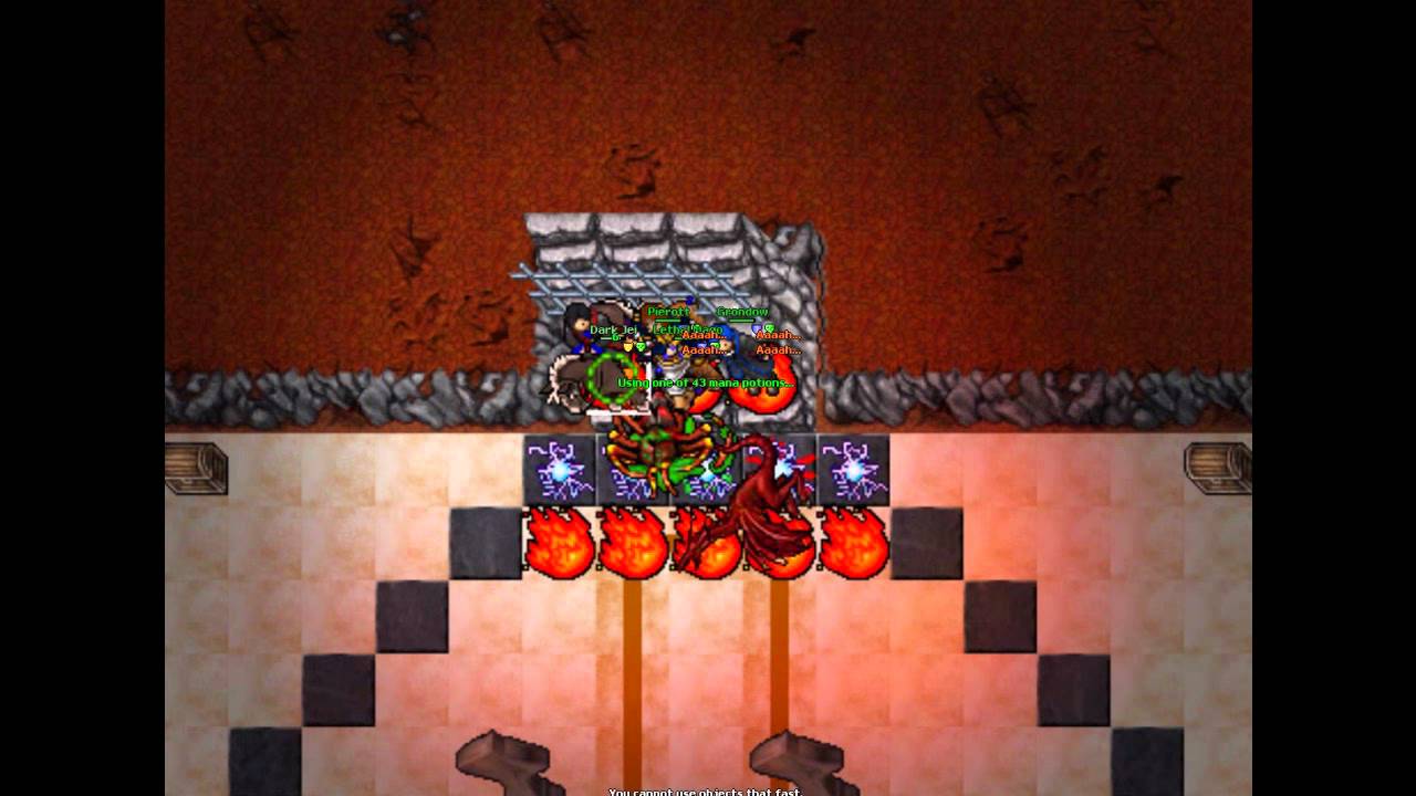 Tibia Banshee Quest 60's Rox - YouTube