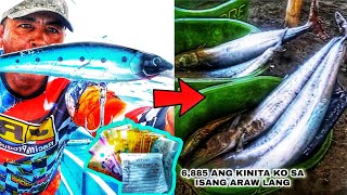 CATCHING BIG TANIGUE : KUMITA NG 6,885 SA ISANG ARAW LANG | GAMIT ANG RAPALA | PART 2