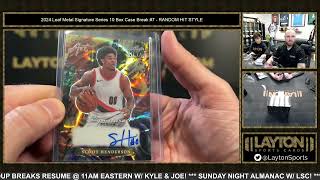 UNREAL MULTI-AUTO! 2024 Leaf Metal Signature Series 10 Box Case Break #7 by Layton Channel 2 52 views 6 hours ago 13 minutes, 18 seconds