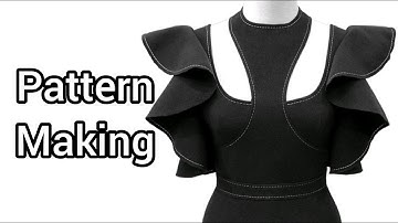 Collar design pattern making tutorial for sewing