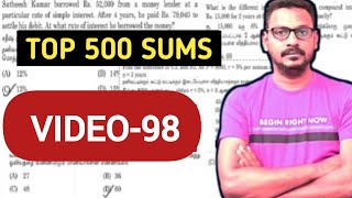 🎯TOP-500 SUMS🏆 VIDEO-98💥 EXPLANATION VIDEO 🏆KRISHOBA ACADEMY 😎