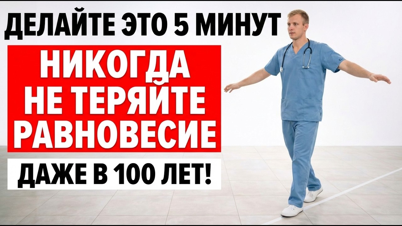 Делайте Это 5 Минут — И НИКОГДА Не Потеряете Равновесие! Даже В 100 Лет!