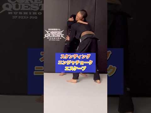 【ニンジャチョークから逃げる】 #グラップリング #ブラジリアン柔術 #格闘技 #mma #bjj #ブラジリアン柔術テクニック #ニンジャチョーク #エスケープ