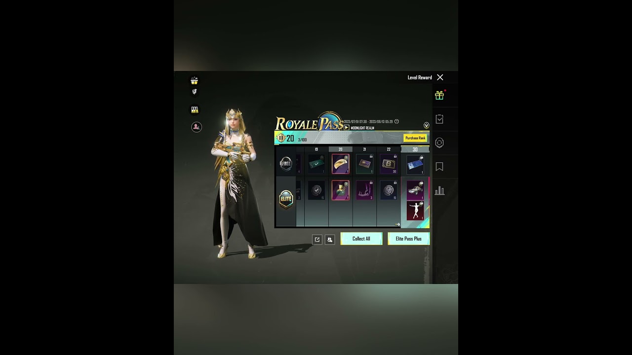 Golden Glaze Grenade upgradable |M22 Royal pass Rewards| 