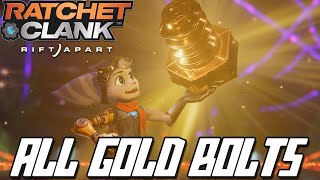Ratchet & Clank Rift Apart - ALL GOLD BOLT LOCATIONS!