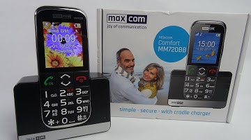 MAXCOM MM720  - Unboxing / Menu & Ringtones - Classic Phone