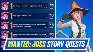 Celebrity Fortnite Complete Story Quests - How to EASILY Complete Wanted: Joss Story Quest Challenges Fortnite Wealth