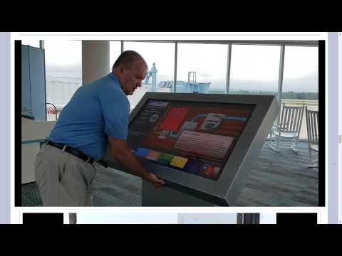 Interactive glass   convert TV to touch screen in kiosk
