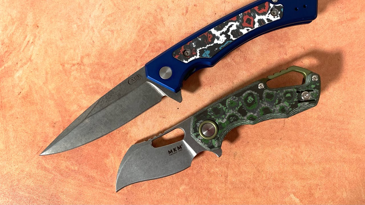 Unboxing Two Fat Carbon Exclusive Knives from Smoky Mountain Knife Works. (Case Magnacut and MKM)