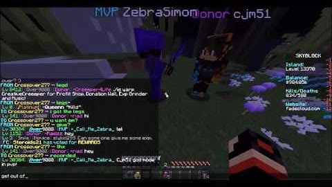 Using /god in PvP on FadeCloud