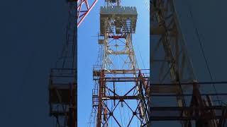 Offshore Drilling Rig Derrickman Escape line Geronimo
