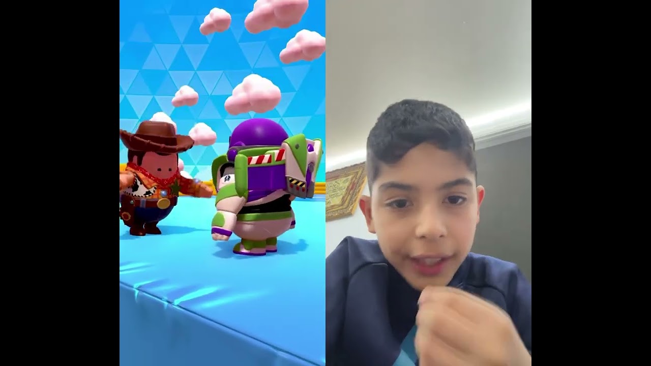 Fall guys toy story map buzz and woody 